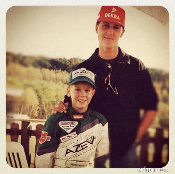 Wiecie kto jest na tym zdjęciu? – Michael Schumacher i Sebastian Vettel 
