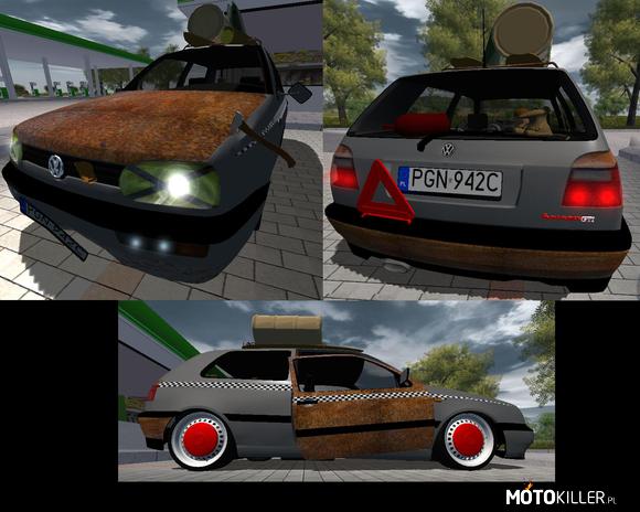 World Racing 2 – Kolejna fotka, mojego autka w grze World Racing 2. 
Jest to jak widac Golfik mk3 w rat style.
Oceny i komentarze mile widziane ;) 