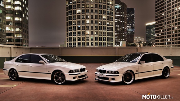 White BMW E39 –  