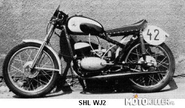 Polski prototyp – Pierwszy powojenny motocykl wyścigowy powstał już w 1949 roku i był to SHL WJ2.
na przełomie 1958 i 1959 roku Centralny Ośrodek Doświadczalny PZM wykonał małą
serię motocykli rajdowych. Konstrukcja oparta była na motocyklu SHL-150 z silnikami
WFM. Ramę i osprzęt poddano wielu przeróbkom, w silniku WFM 150 zwiększono
pojemność do 172 cm3. 