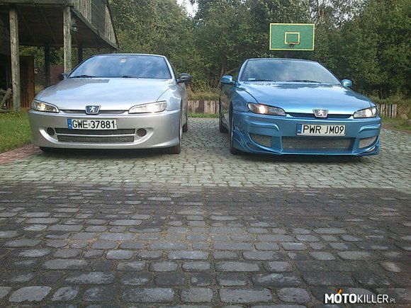 Peugeot 406 coupe 2.2 HDI (srebrny ) i 2.0 (niebieski) –  