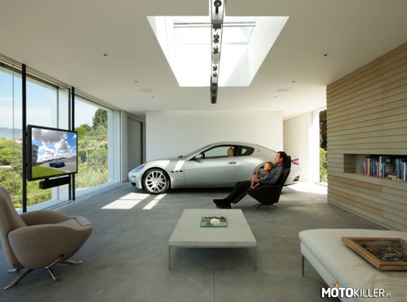 MASERATI – Kto by nie chciał takiego salonu z garażem jednocześnie 