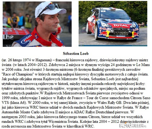Sébastien Loeb – A wy dalej jarajcie się nic nie znaczącą &quot;jeżdżącą reklamą DC&quot; czyli Blockiem 