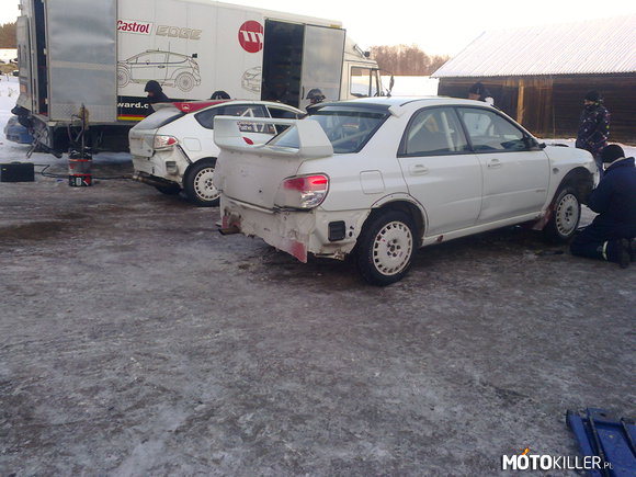 2X Subaru Impreza – Zimowe treningi na mazurach 