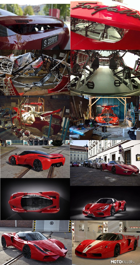 Fahrradi=Ferrari FXX-Chyba najbardziej ekonomiczny samochód na świecie – Z cyklu:
,,Nie stać cię na luksusowe auto? Zrób je sam!&apos;&apos; 