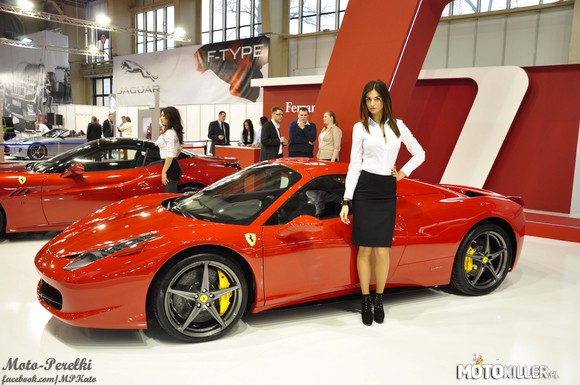 Dwie piękności. Hostessa i Ferrari 458 Italia – http://www.facebook.com/MPKato 