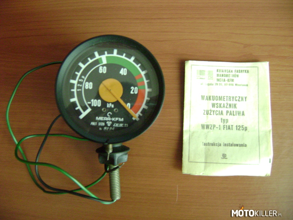 Wakuometryczny wskaźnik zużycia paliwa do Fiata 125p – takie tam wygrzebane z garażu

funkiel nówka nie ruszana z całym osprzętem 

rok produkcji 01.04.1982 