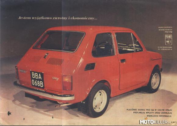 Reklama malucha z tygodnika Motor z 1978 roku. –  