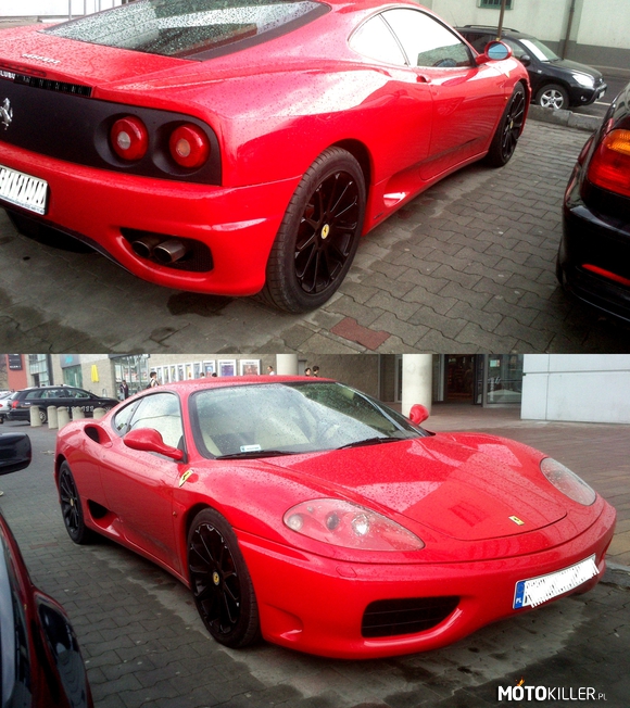 Napotkane w Bielsku-Białej – Ferrari Modena kipiące mocą na Bielskim parkingu 