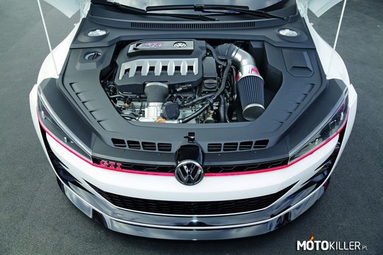 Volkswagen Design Vision GTI – Prosto z tegorocznego zlotu nad jeziorem Worthersee. Zamiast standardowych 220 KM mocy z modelu GTI, Design Vision GTI dysponuje 503 KM mocy i 560 Nm momentu obrotowego pochodzącymi z 3-litrowej V6-tki. Jednostka jest połączona ze skrzynią z podwójnym sprzęgłem DSG, która przekazuje napęd na wszystkie koła. Dzięki temu, ekstremalna wersja Golfa potrafi rozpędzić się od 0 do 100 km/h w ciągu 3,9 sekundy i rozwinąć maksymalną prędkość 299 km/h. 