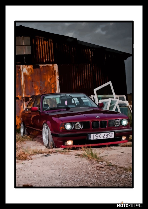 BMW Vector Cz.5 – Każdemu znana Bawarka na rejestracji TSK. Jak wam się podoba wykonana w Vectorze? Zapewne z minusujecie jak wszystkie moje obrazki. 