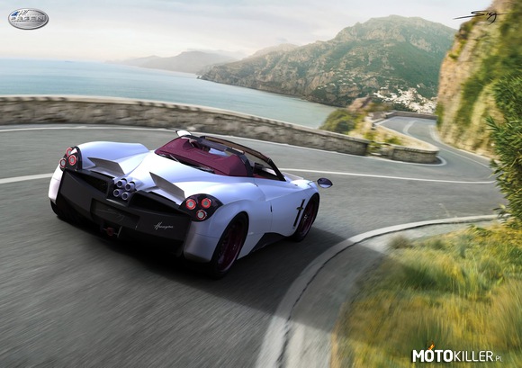 Piekielna Pagani Huayra roadster – Silnik:
AMG Mercedes V12 6,0 l (5980 cm³) Twin-Turbo, położony centralnie
Maksymalny moment obrotowy: 1000 N·m
Moc maksymalna: 730 KM
Osiągi:
Prędkość maksymalna: 378 km/h
Przyspieszenie 0–100 km/h: 3,3 s 