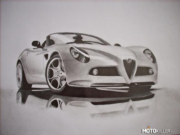 Alfa Romeo 8c Spider ołówkami – Kolejny rysunek spod moich rąk. Na zamówienie wujka, fana tego samochodu właśnie.

www.facebook.com/ManiekDrawingStudio 