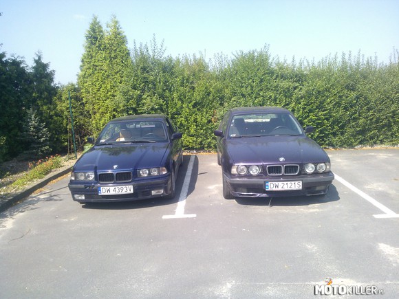 BMW 318is & BMW 540i – Moje BMW e36 140km.
BMW M5 e34 mojego szefa 300km. 