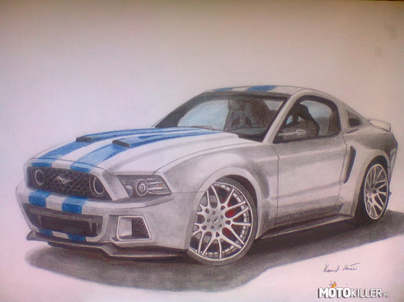 Ford Mustang – Zapraszam na fanpage, gdzie znajdziecie więcej rysunków 
https://www.facebook.com/kamil.c.draw 