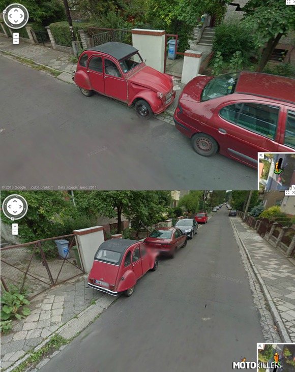 2cv w google street view we Wrocławiu –  