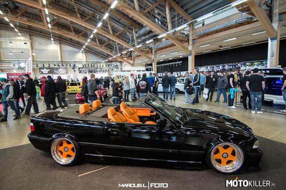 Orange-Black BMW E36 Cabrio –  