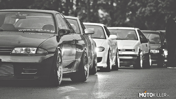 Znane i lubiane – Skyline R32 GT-R, 350Z, Silvia S15 Spec-R, Silvia S12, Civic ED6. 