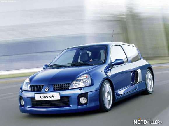 Renault Clio V6 – Czy ktoś pamięta jeszcze tego małego potwora?


Silnik:
V6 2,9 l (2946 cm³), 4 zawory na cylinder, DOHC
Układ zasilania: wtrysk Bosch ME7.4.6
Średnica × skok tłoka: 87,00 mm × 82,60 mm
Stopień sprężania: 11,4:1
Moc maksymalna: 255 KM (187,2 kW) przy 7150 obr/min
Maksymalny moment obrotowy: 300 N•m przy 4650 obr/min


Osiągi:
Przyspieszenie 0-80 km/h: 4,1 s
Przyspieszenie 0-100 km/h: 6,0 s
Przyspieszenie 0-160 km/h: 15,2 s
Czas przejazdu ¼ mili: 14,6 s
Czas przejazdu 1 kilometra: 26,4 s
Prędkość maksymalna: 232 km/h
Średnie zużycie paliwa: 11,9 l / 100 km 