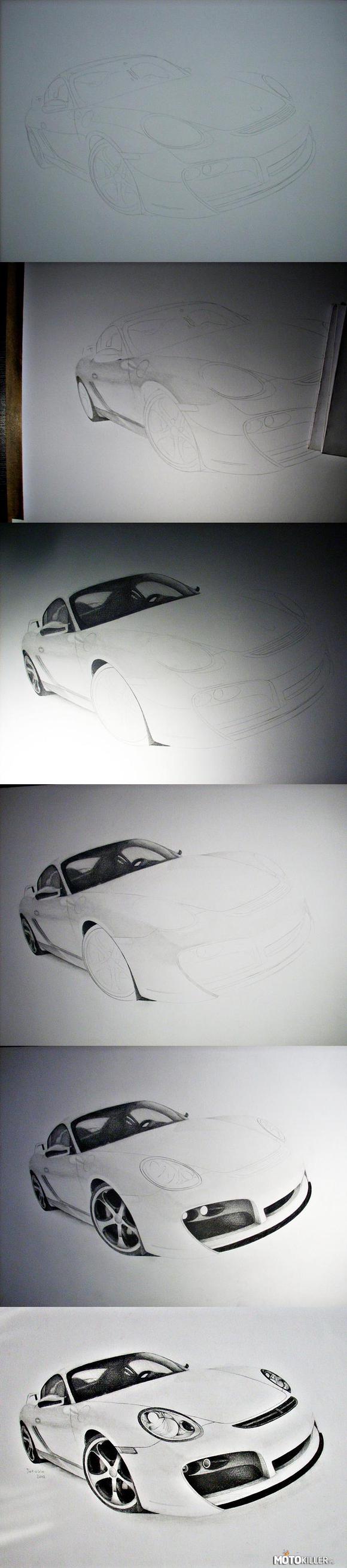 TechArt Porsche Cayman - Rysunek w trakcie prac – Mało przedstawiające zdjęcia, ale tak mniej/więcej jest pokazane jak to wszystko powstaje. 
Niedługo postaram się przygotować bardzo szczegółowy progress. 

Po więcej zapraszam do linku w źródle. 
