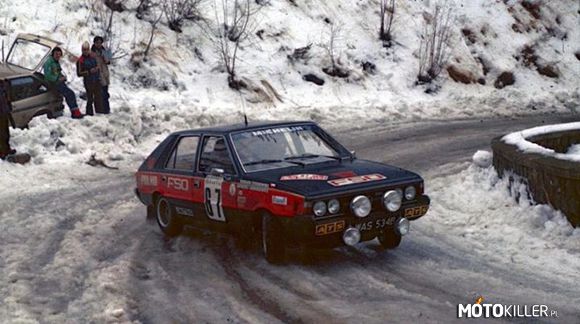 Monte-Carlo 1979 – 47 Rajd Monte-Carlo Samochód rajdowym Polonez 2000 Rally GR IV w barwach Wolf Racing. 