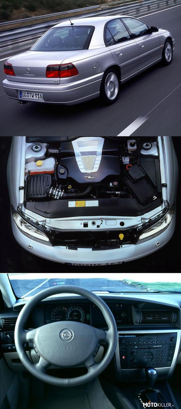 Opel Omega V8 – Ciekawostka w 2000 roku Opel wypuścił na rynek Omegę z silnikiem V8 5,7l pochodzącym z Corvette.

0-100 km/h w niespełna 7 sekund. Prędkość ograniczono do 250 km/h

Parametry silnika: 315KM przy 5600 obr./min, 450 Nm przy 4400 obr./min 