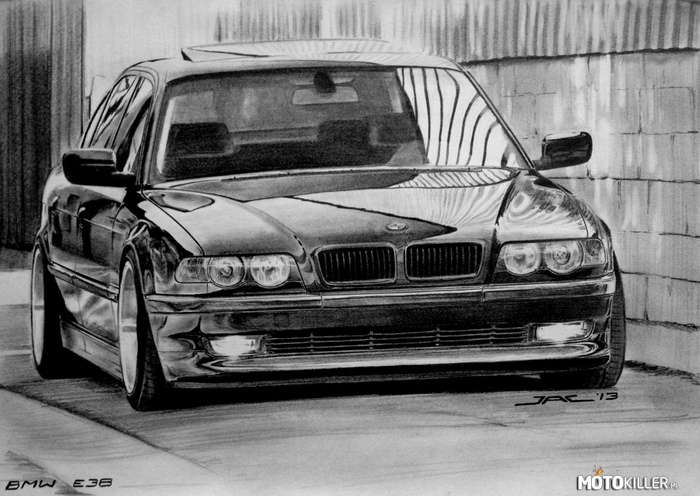 BMW E38 – Do narysowania Siódemki zainspirował mnie kolega matiqq.
Mam nadzieję, że i Wam wszystkim również się spodoba 