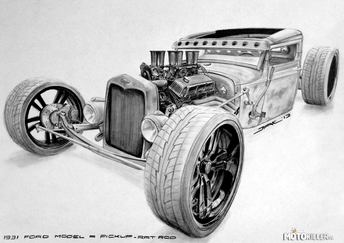 1931 F0RD MODEL A PICKUP - RAT ROD – Klasyczny model z początku zeszłego wieku w nieco hardcorwej wersji 