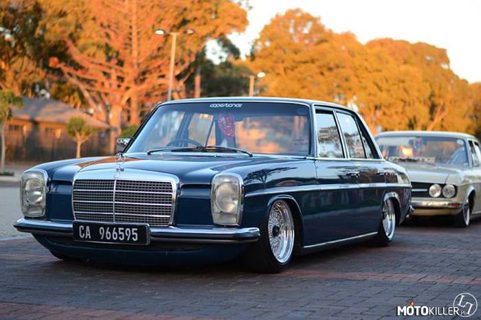 Piękny samochód nie musi być nowoczesny. – Mercedes W114 - w tej formie czyste piękno. 