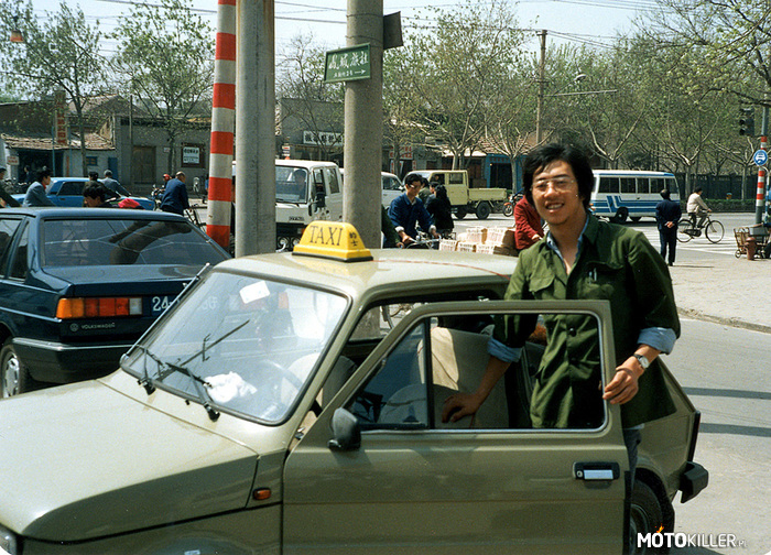 Fiat 126p jako taxi w Chinach –  