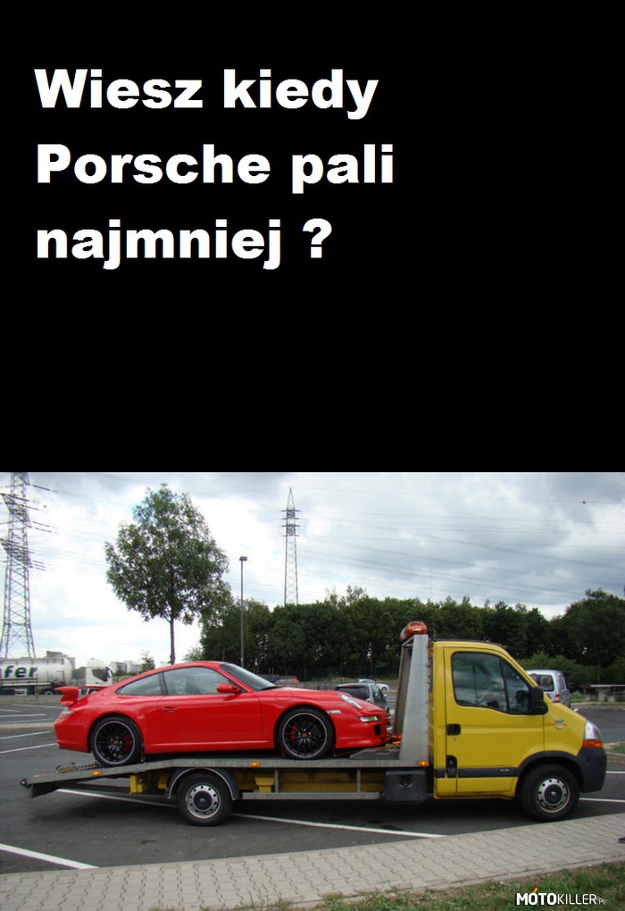 Spalanie Porsche –  