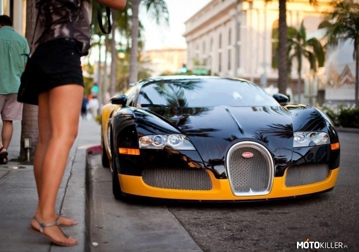 Ładne Bugatti... – ...ale nogi też spoko 