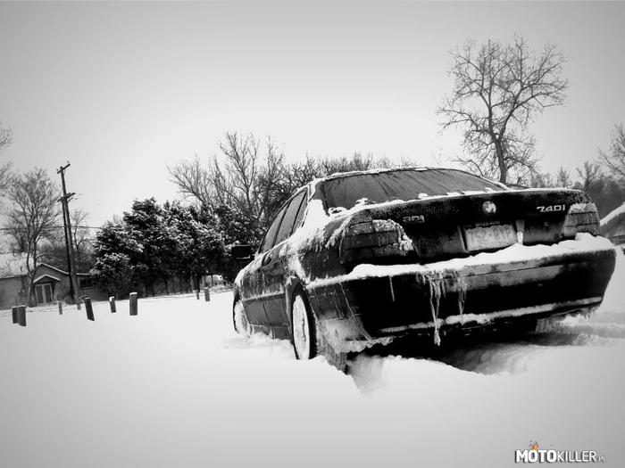 Niedługo zima – BMW E38 740l 