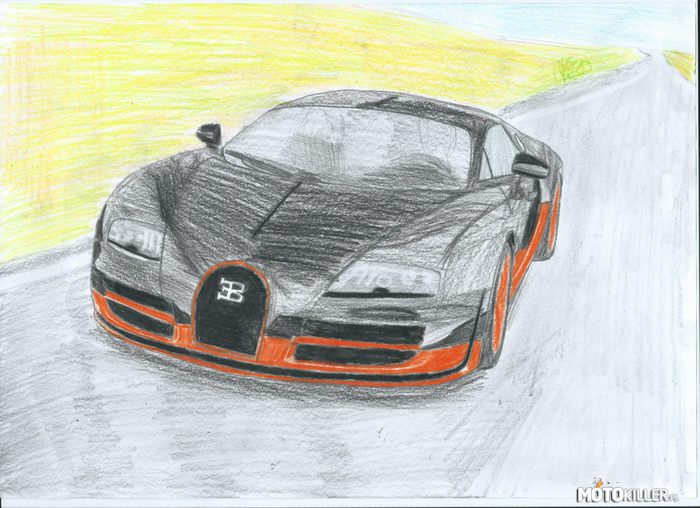 Bugatti Vayron Super Sport – Jeszcze nie widziałem więc postanowiłem spróbować narysować, jak wyszło? 