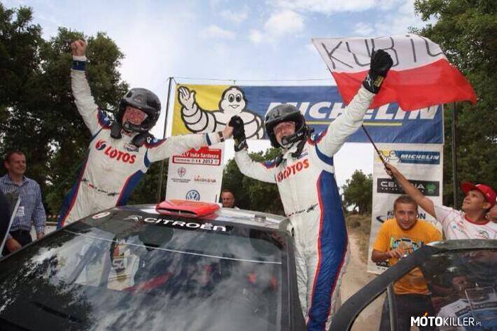 Robert Kubica -  Mistrz Świata WRC2 – Pierwszy Polski Rajdowy Mistrz Świata w historii, co prawda w klasie WRC2 ale zawsze MISTRZ!
Miejmy nadzieję, że w sezonie 2014 zrobi nam równie miłą niespodziankę w &quot;królewskiej&quot; klasie WRC za sterami DS3 WRC

To godny następca S. Loeb&apos;a 