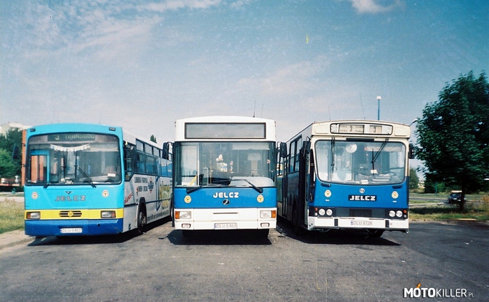 Jelcz – Tym razem zdjęcia autobusów marki Jelcz. Zdjęcie raczej z początku XXI wieku. Można powiedzieć że klimat jest 