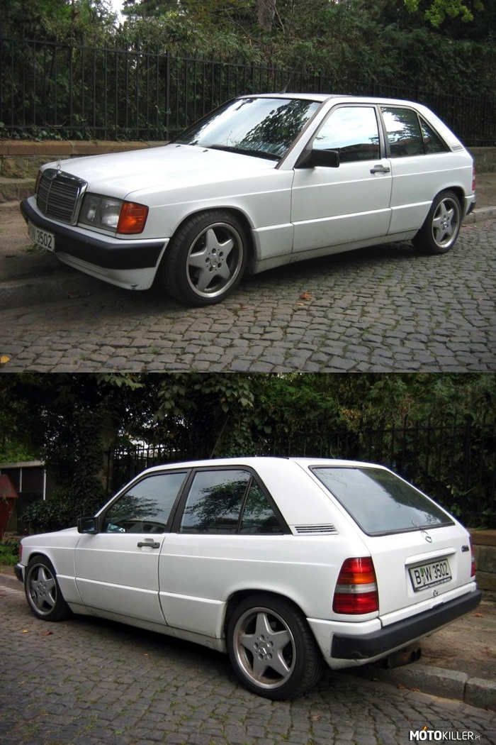 Mercedes E190 compact – Mercedes E190 compact. Szkoda że go nie produkowali, od razu bym kupił. Wpadł w mój gust. 