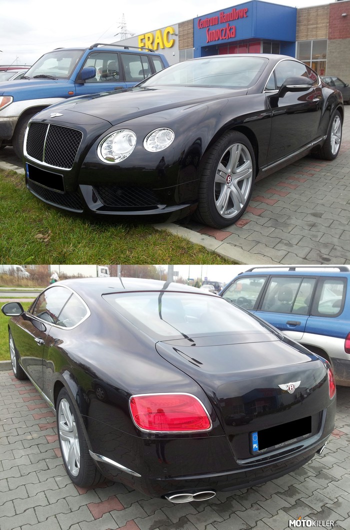 Bentley Continental – Pierwszy raz widzę to auto, nie licząc salonu Bentleya w Warszawie.

Spotkany w Mielcu. 