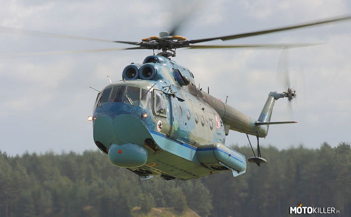 Mi-14 – Śmigłowiec morski Mi-14 powstał w latach 60. Cechą charakterystyczną śmigłowca jest możliwość wodowania, utrzymywania się na wodzie do 30 minut, a następnie startu z powierzchni morza. Aby osiągnąć tą cechę, dolna część kadłuba śmigłowca została zbudowana jako łódka, a także po bokach zamontowano nadmuchiwane pływaki. Jest on wykorzystywany w Siłach Zbrojnych RP. 