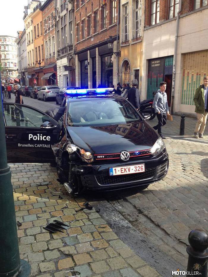 Welcome to Belgium – Takie skutki szybkiej jazdy Belgijskich policjantów 