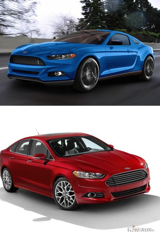 Czy tylko mi sie wydaje – że ten nowy Mustang 2014/5 to tak troche zalatuje tym Fordem Fusion? Może nie cały, ale przód tak 