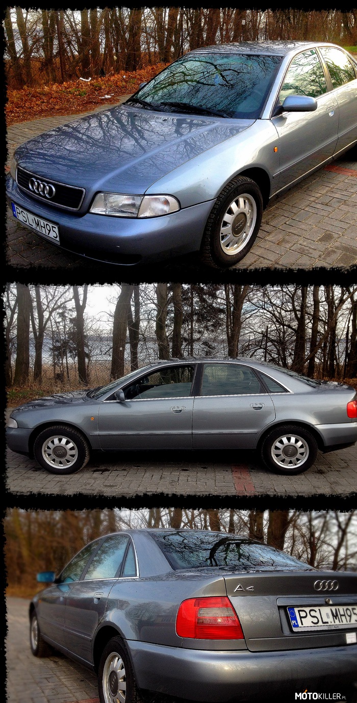 Moja Audiczka w zimowych butach – Audi A4 
1998rok
1,9 TDI
110KM 