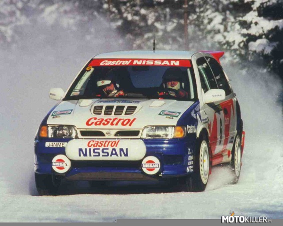 Nissan Sunny w akcji – W zimowej scenerii 