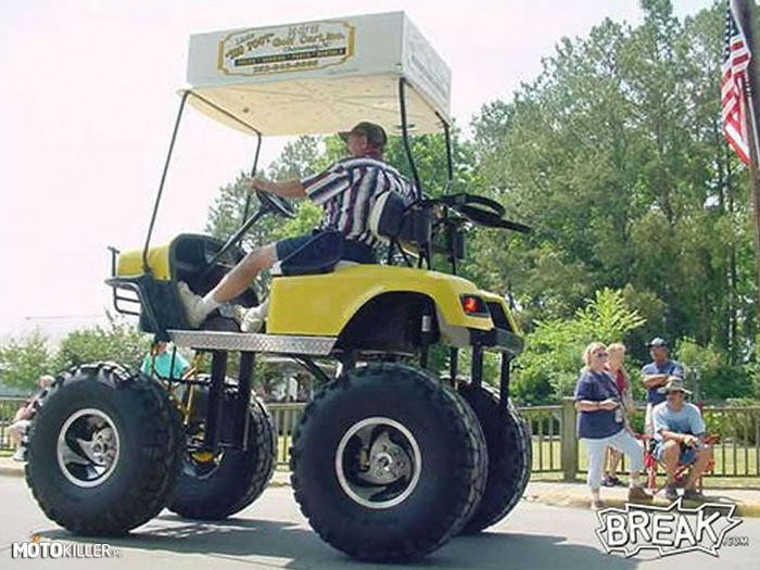 Terenowy wózek golfowy, czy monster truck? –  