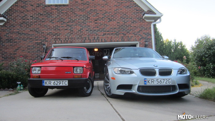Małe porównanie 2 – BMW M3 E90 2008 600km i Fiat 126p. 
BMW było robione w GMP Charlotte
Obydwa samochody są Hioba ( Piotr Jaskiernia ) BMW to prezent od żony.

Zapraszam na forum Katolik.us można tam znaleźć fotki maluszka jaki fotki z podróży po Stanach. 