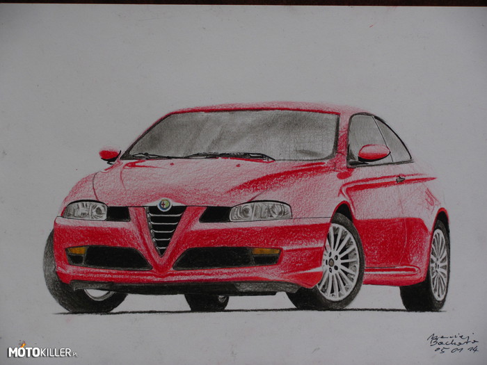 Alfa Romeo GT – mój rysunek 