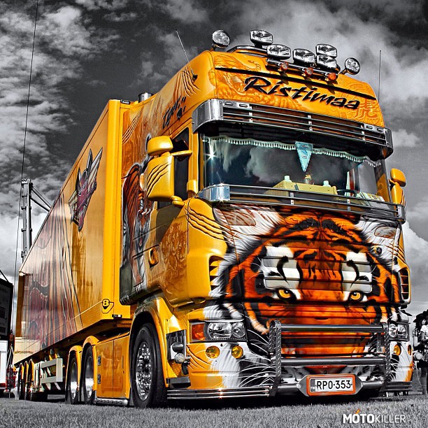 Scania Tiger Ristimaa – Jedno z lepszych malowań ciężarówek jakie widziałem 