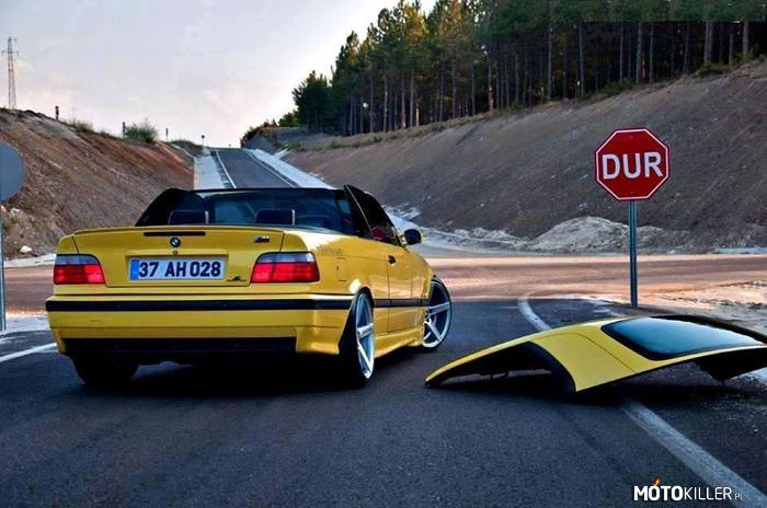 Yellow BMW 3 –  