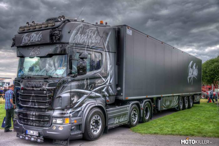 Scania &quot;Ghost Rider&quot; Jens Bode – Scania z jednej z najbardziej znanych firm niemieckich, w której są same tuningowanie ciężarówki 