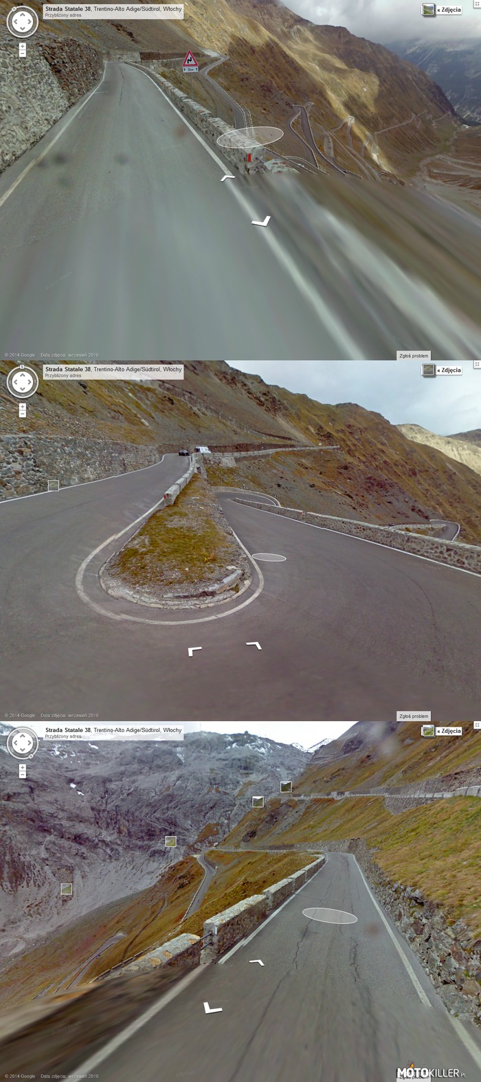 Podróż przez Alpy z Google Street View – Odc.1 Strada Statale 38 (SS38), Trentino-Alto Adige/Sudtirol Włochy 